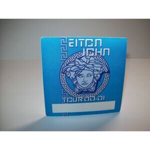 Elton John Backstage Pass Original 2001 Concert Tour Pop Rock Music Gift Blue